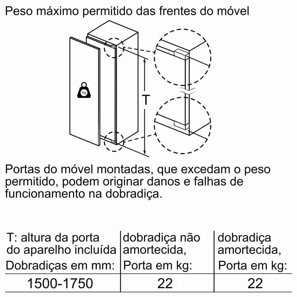 Arca Congeladora Vertical Encastrável Siemens GI81NACE0 No Frost e de 177,2 cm - Branco 6