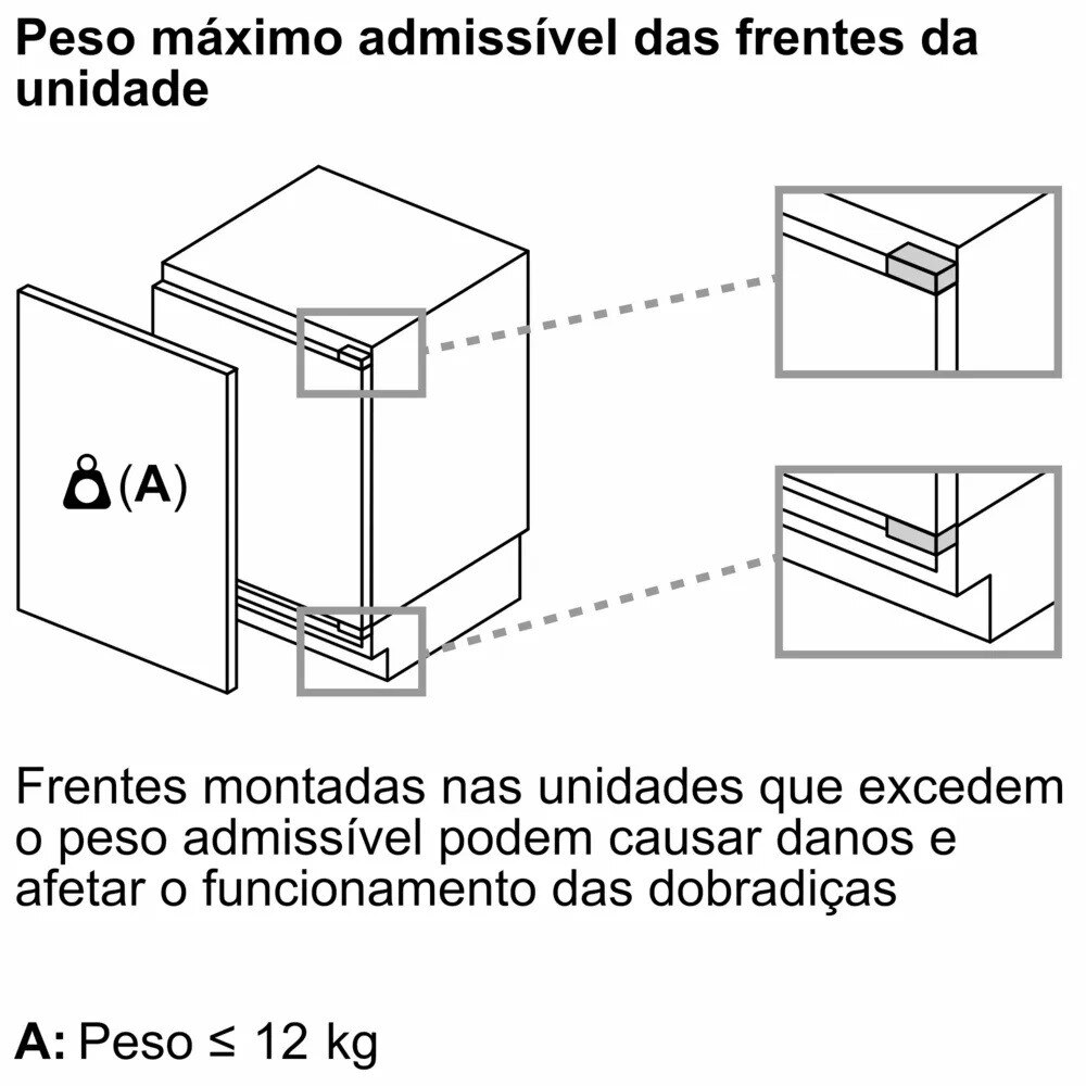 Arca Mini Congeladora Vertical Encastrável Siemens iQ500 GU21NADE0 NoFrost de 82 cm - Branco Branco-7