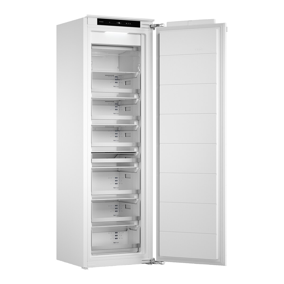 Arca Congeladora Vertical Encastrável Asko FN31842EI No Frost, Super Freeze de 177 cm – Branco Branco-3