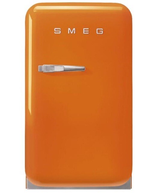 Imagem 0 de Frigorífico de 1 Porta Smeg Anni 50 FAB5ROR5 Estático com Dobradiças à Direita e de 72,5 cm - Laranja Polido