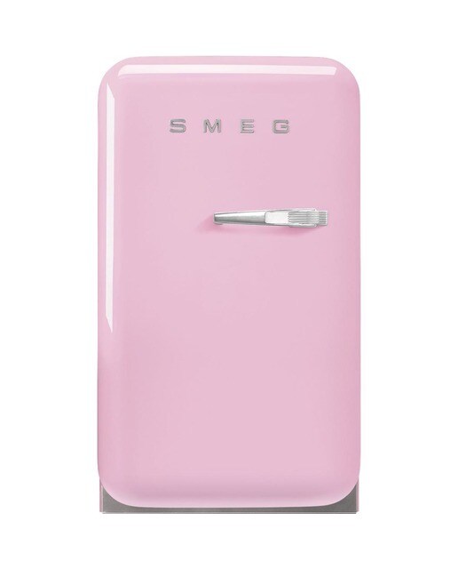 Imagem 0 de Frigorífico de 1 Porta Smeg Anni 50 FAB5LPK5 Estático com Dobradiças à Esquerda e de 72,5 cm - Rosa Polido
