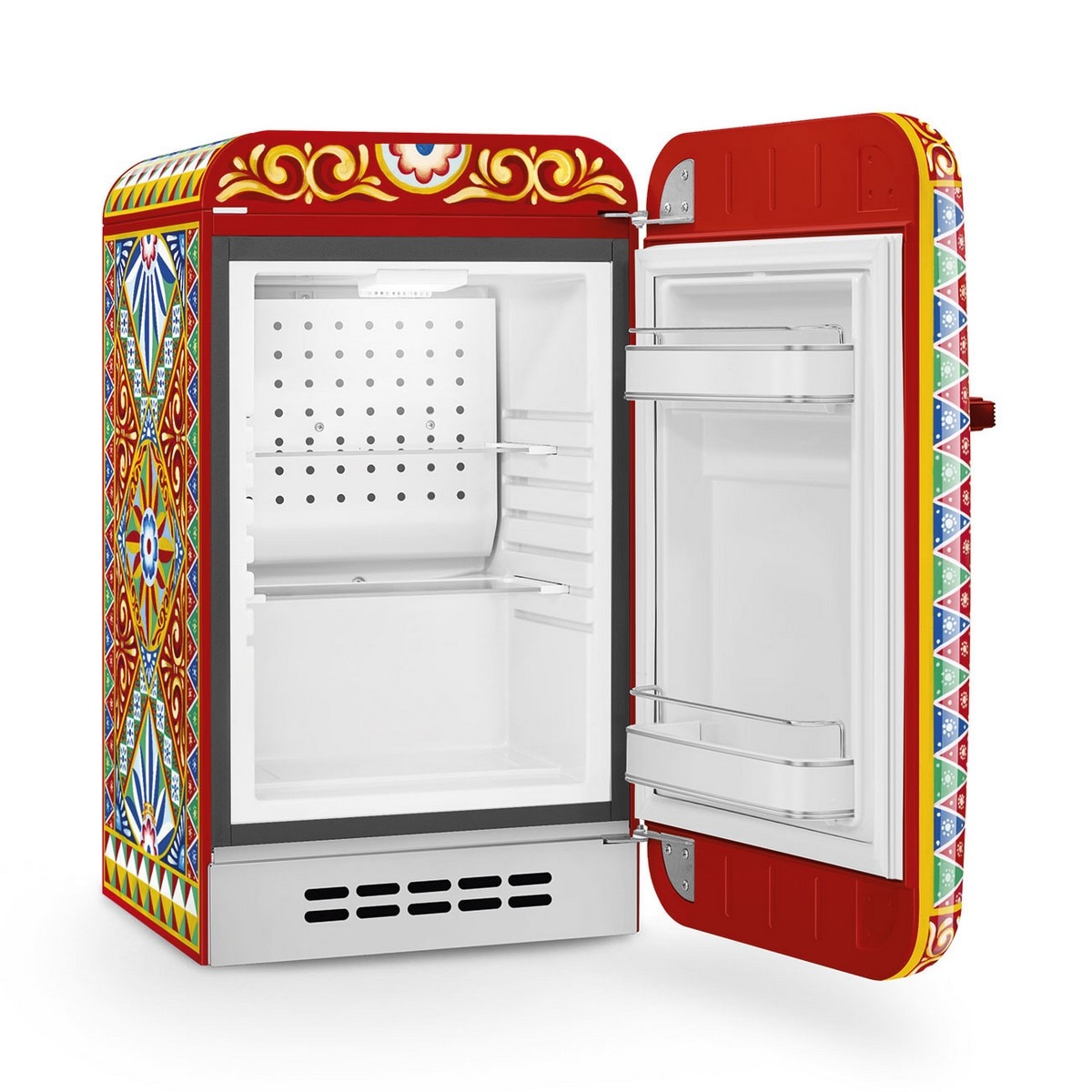 Frigorífico de 1 Porta Smeg Anni 50 Dolce&Gabbana Divina Cucina FAB5RDGC5 Dobradiças à Direita, Estático e de 72,5 cm - Cart Collection 3