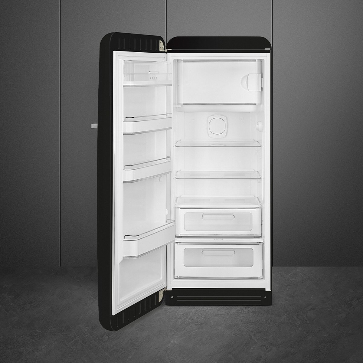 Frigorífico de 1 Porta Smeg FAB28LBL6, Compressor Inverter, 270 Litros, com Abertura à Esquerda - Preto Preto-2