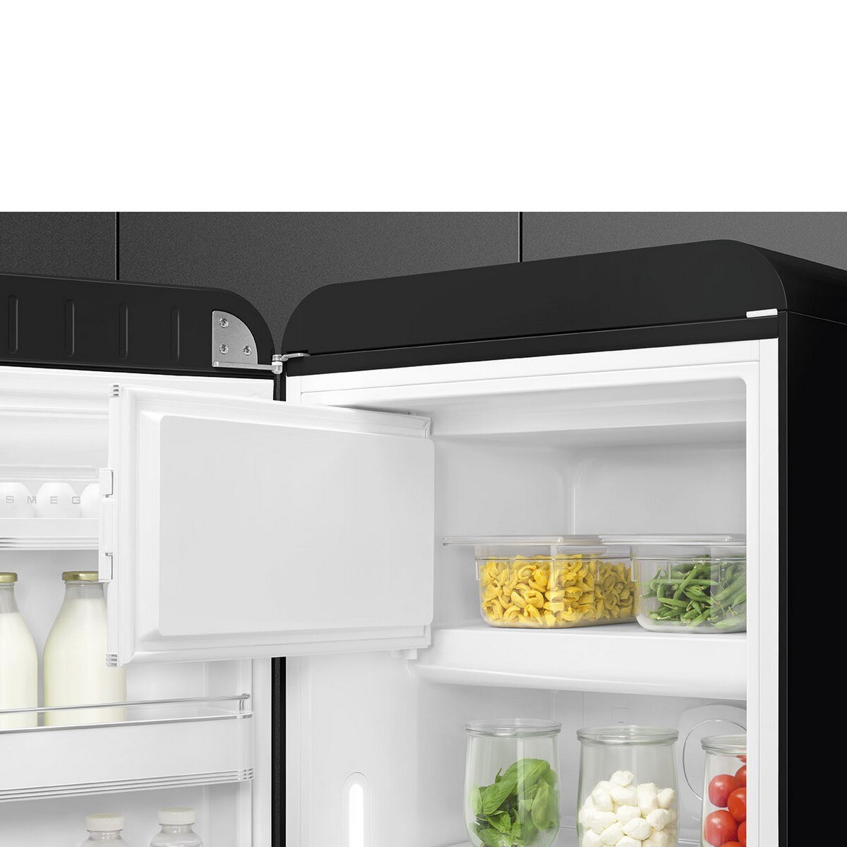 Frigorífico de 1 Porta Smeg FAB28LBL6, Compressor Inverter, 270 Litros, com Abertura à Esquerda - Preto Preto-6