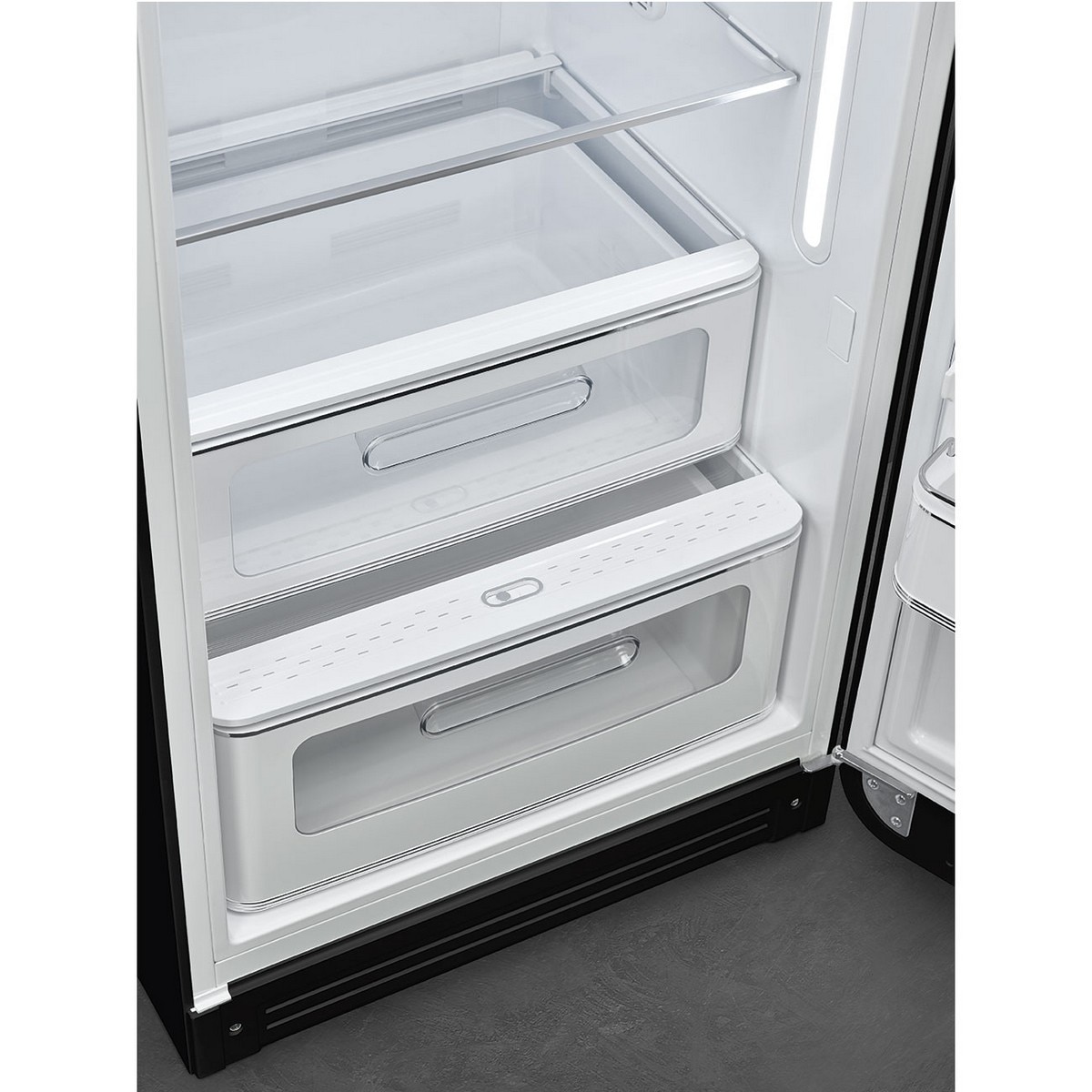 Frigorífico de 1 Porta Smeg FAB28RBL6, Compressor Inverter, 270 Litros, com Abertura à Direita - Preto Preto-8