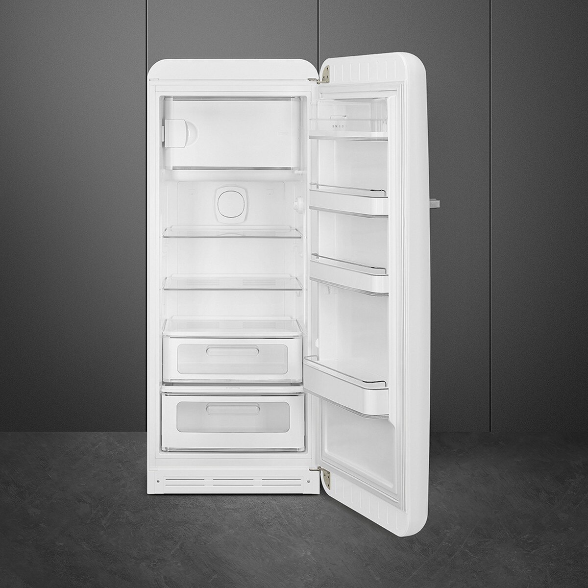 Frigorífico de 1 Porta Smeg FAB28RWH6, Compressor Inverter, 270 Litros, com Abertura à Direita - Branco Branco-2