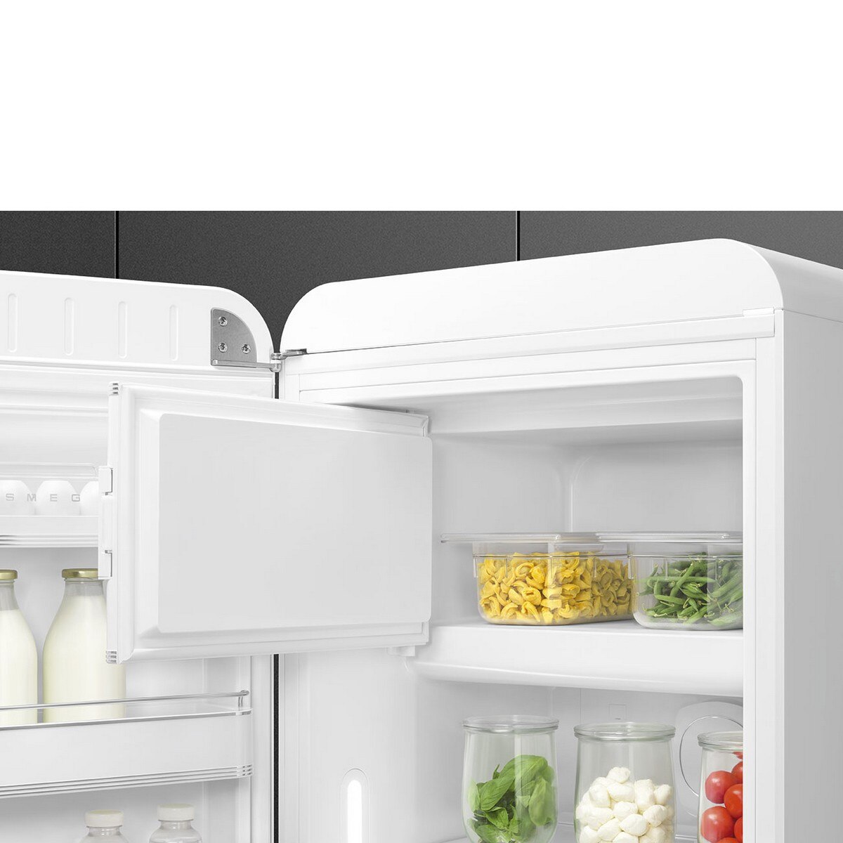 Frigorífico de 1 Porta Smeg FAB28LWH6, Compressor Inverter, 270 Litros, com Abertura à Esquerda - Branco Branco-6