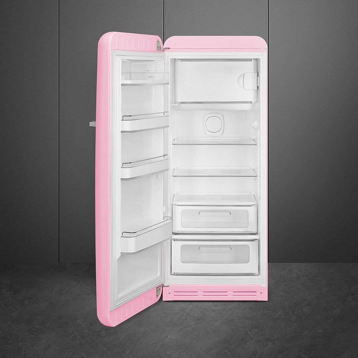 Frigorífico de 1 Porta Smeg FAB28LPK6, Compressor Inverter, 270 Litros, com Abertura à Esquerda - Rosa Rosa-2