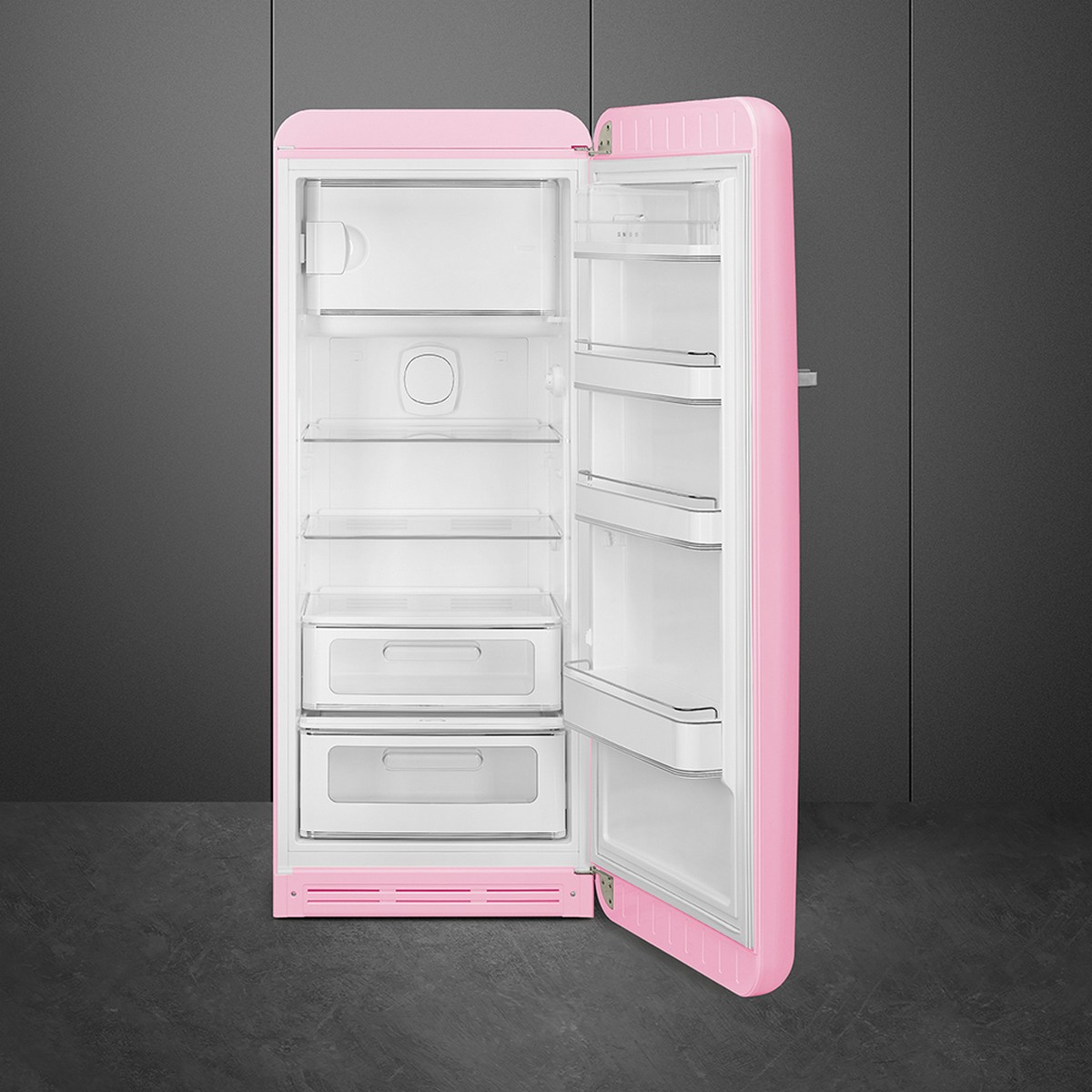 Frigorífico de 1 Porta Smeg FAB28RPK6, Compressor Inverter, 270 Litros, com Abertura à Direita - Rosa Rosa-2