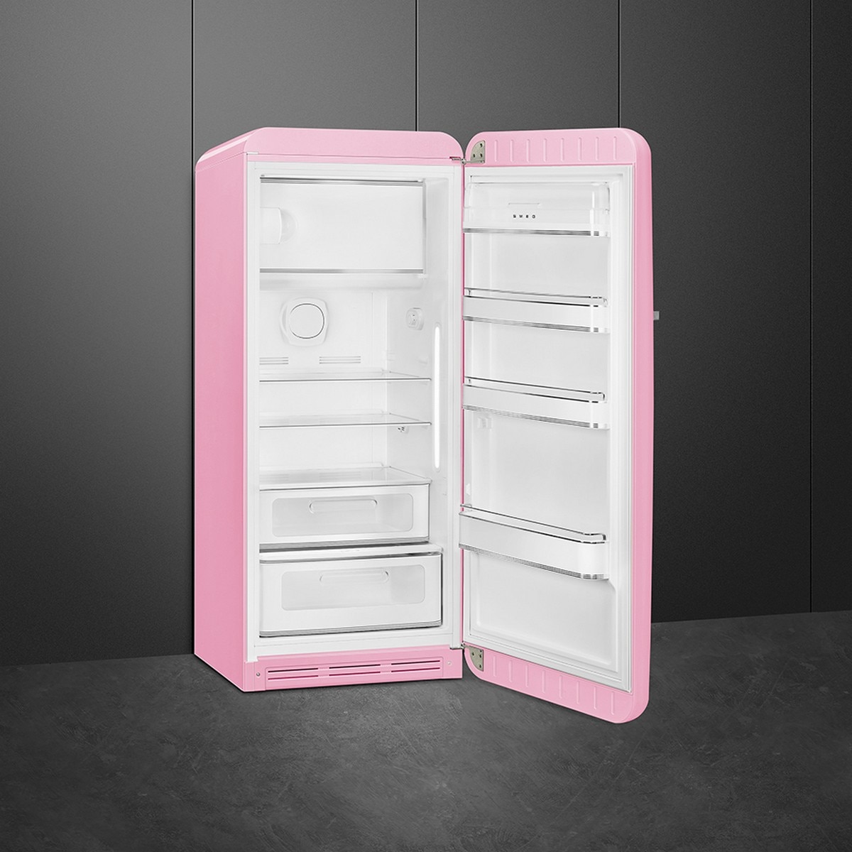 Frigorífico de 1 Porta Smeg FAB28RPK6, Compressor Inverter, 270 Litros, com Abertura à Direita - Rosa Rosa-4