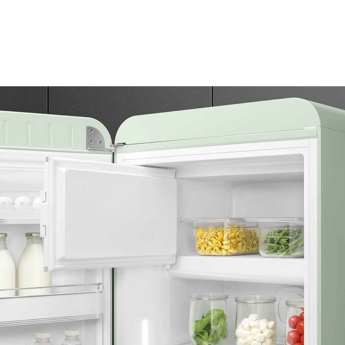 Frigorífico de 1 Porta Smeg FAB28LPG6, Compressor Inverter, 270 Litros, com Abertura à Esquerda - Verde Água Verde Água-6
