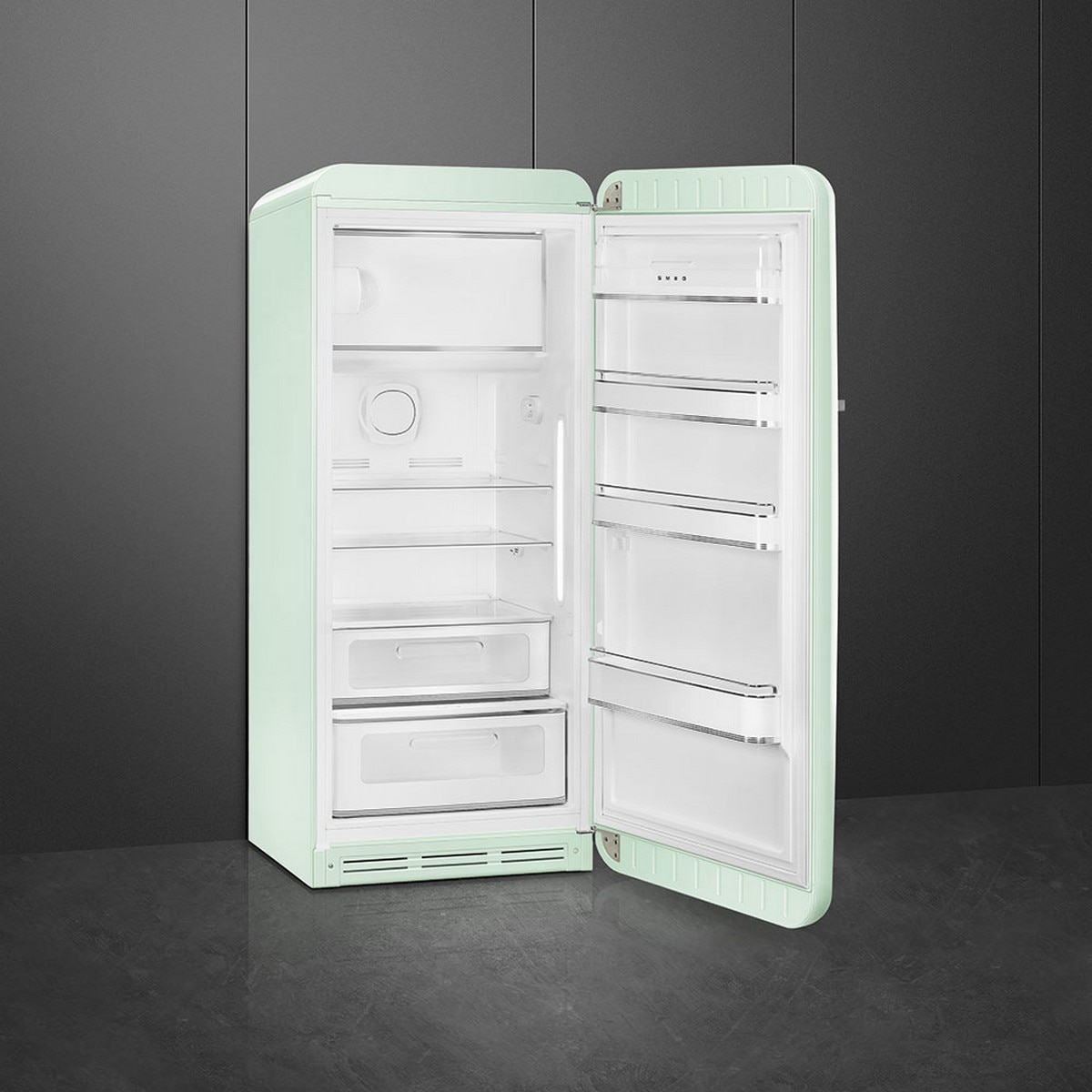 Frigorífico de 1 Porta Smeg FAB28RPG6, Compressor Inverter, 270 Litros, com Abertura à Direita - Verde Água Verde Água-2