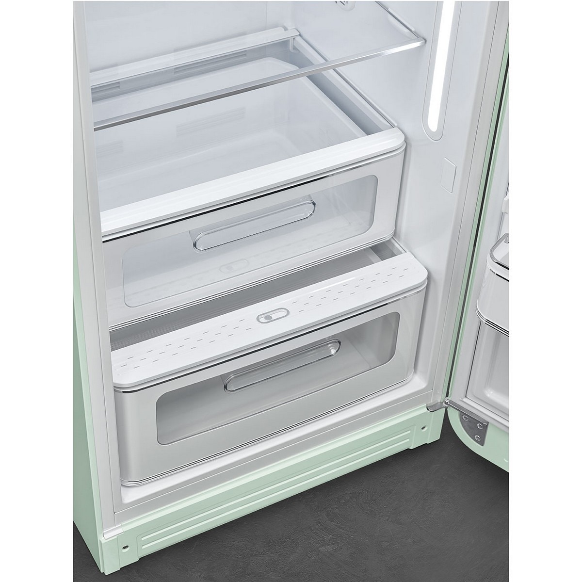 Frigorífico de 1 Porta Smeg FAB28RPG6, Compressor Inverter, 270 Litros, com Abertura à Direita - Verde Água Verde Água-8