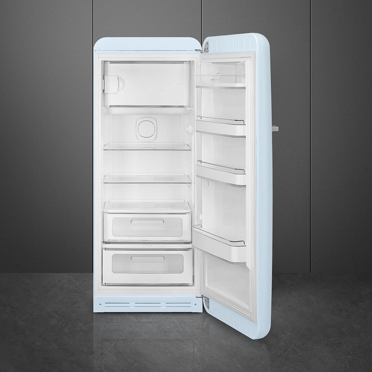 Frigorífico de 1 Porta Smeg FAB28RPB6, Compressor Inverter, 270 Litros, com Abertura à Direita - Azul Céu Azul Céu-2