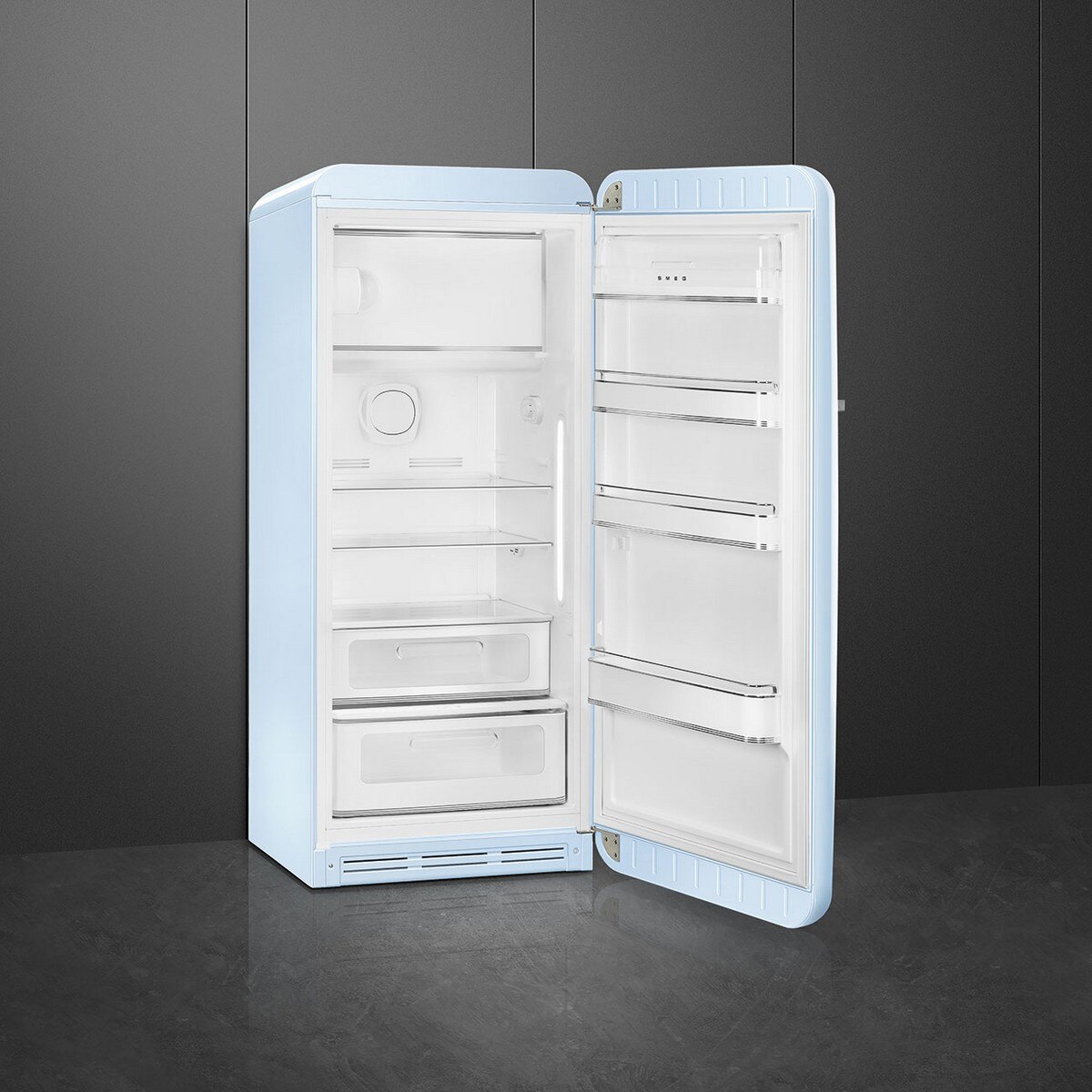 Frigorífico de 1 Porta Smeg FAB28RPB6, Compressor Inverter, 270 Litros, com Abertura à Direita - Azul Céu Azul Céu-4