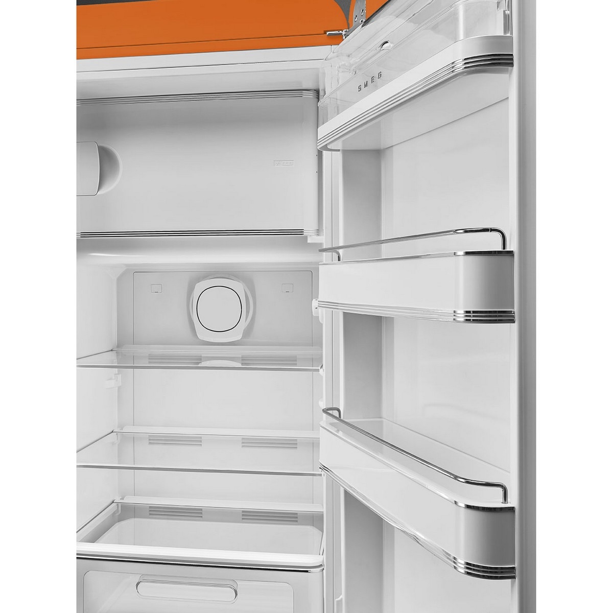 Frigorífico de 1 Porta Smeg FAB28ROR6, Compressor Inverter, 270 Litros, com Abertura à Direita - Laranja Laranja-6
