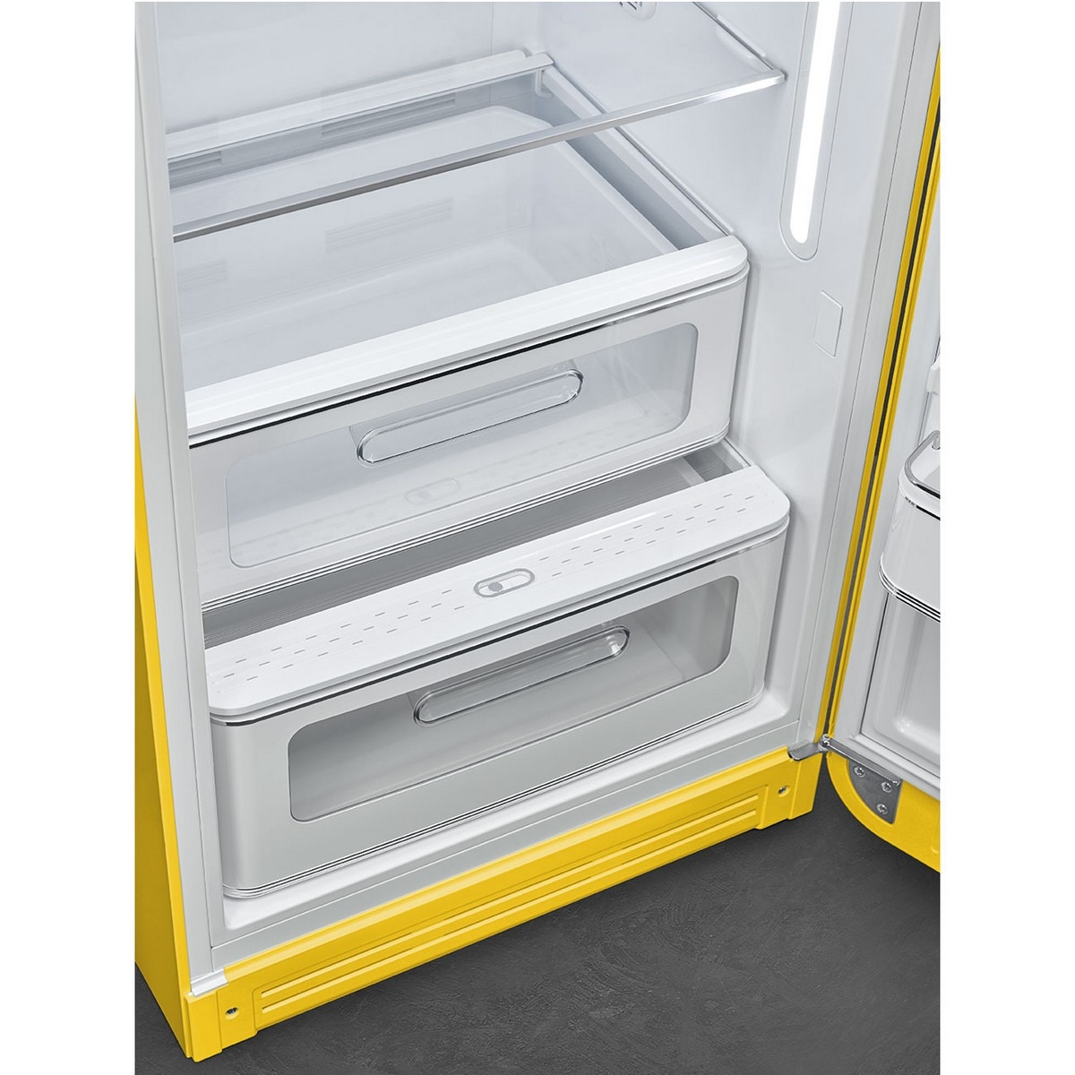 Frigorífico de 1 Porta Smeg FAB28RYW6, Compressor Inverter, 270 Litros, com Abertura à Direita - Amarelo Amarelo-8