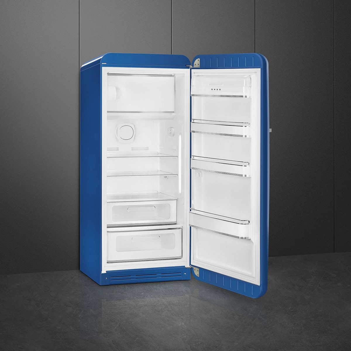 Frigorífico de 1 Porta Smeg FAB28RBE6, Compressor Inverter, 270 Litros, com Abertura à Direita - Azul Azul-2