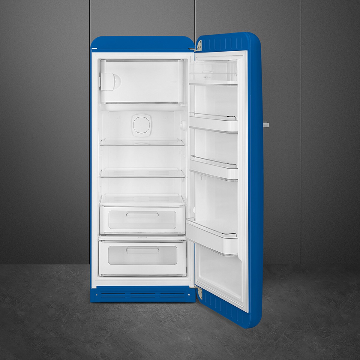 Frigorífico de 1 Porta Smeg FAB28RBE6, Compressor Inverter, 270 Litros, com Abertura à Direita - Azul Azul-4