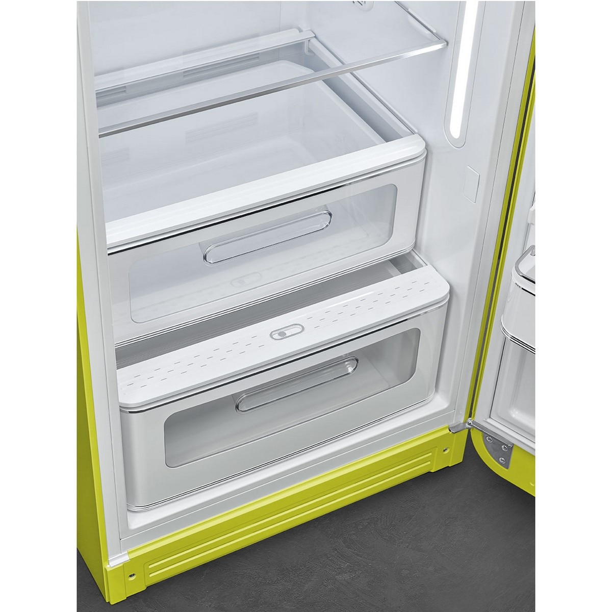 Frigorífico de 1 Porta Smeg FAB28RLI6, Compressor Inverter, 270 Litros, com Abertura à Direita - Verde Limão Verde Limão-8
