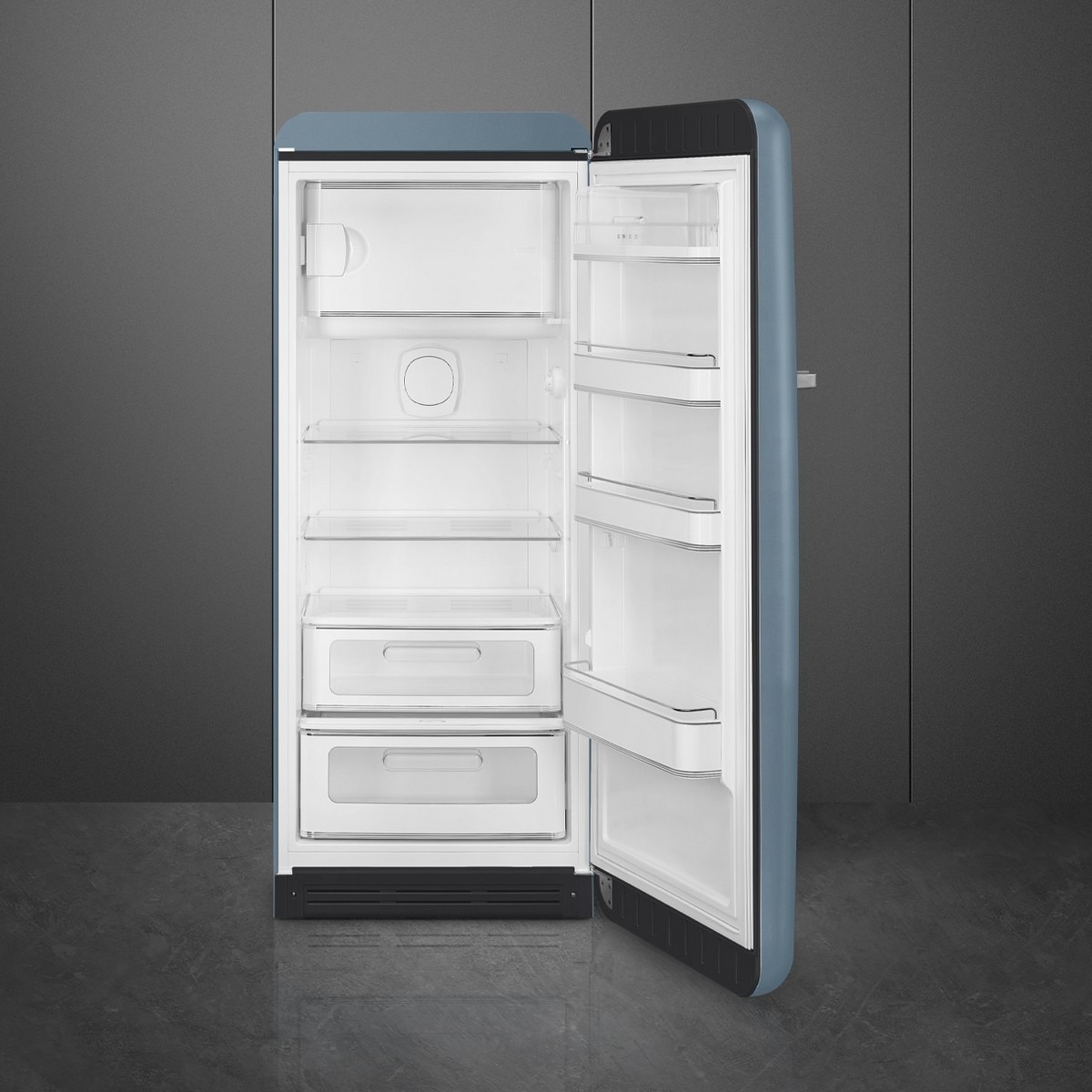 Frigorífico de 1 Porta Smeg FAB28RDSB6, Compressor Inverter, 270 Litros, com Abertura à Direita - Azul Tormenta Azul Tempestade-4