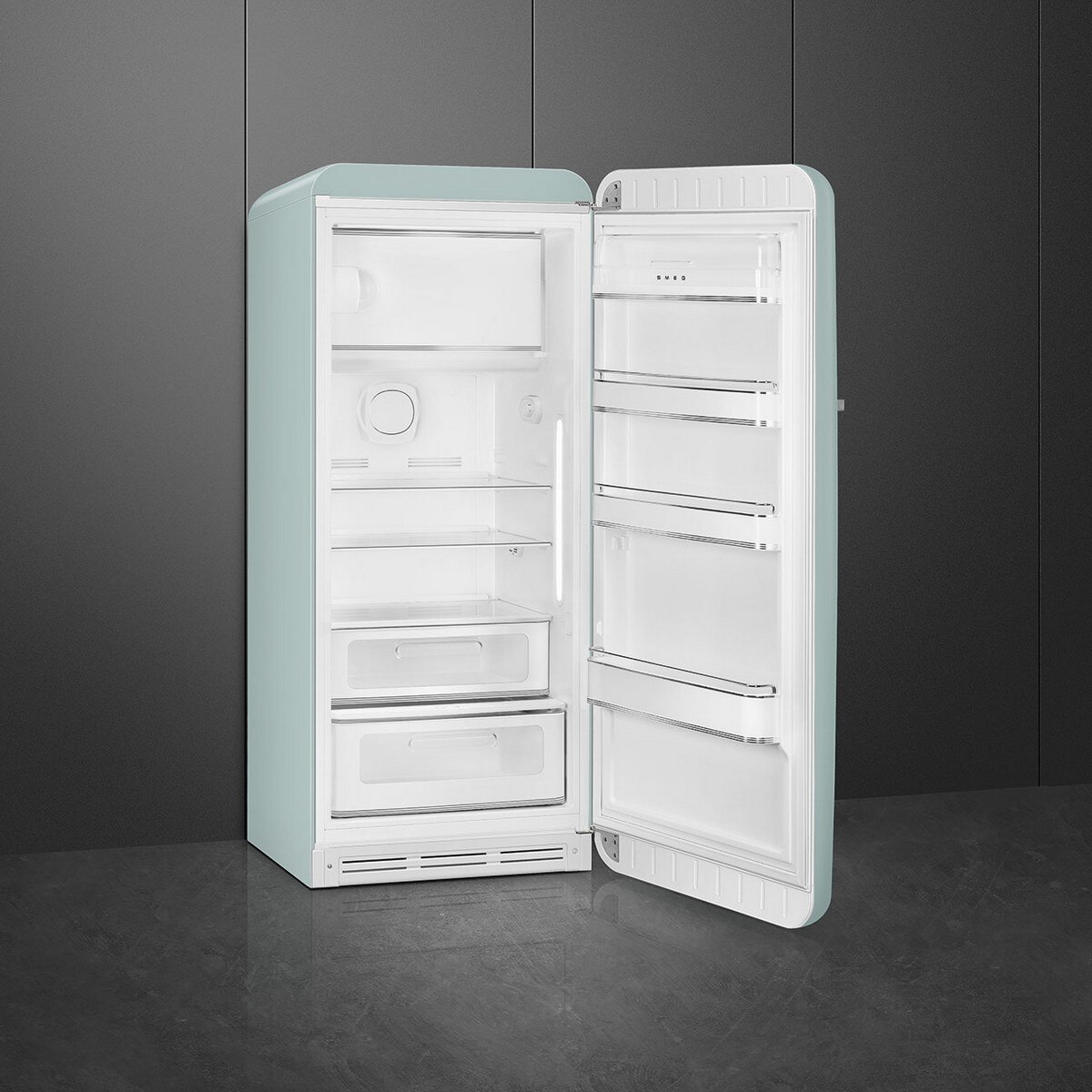 Frigorífico de 1 Porta Smeg FAB28RDSA6, Compressor Inverter, 270 Litros, com Abertura à Direita - Sea Salt Green Sea Salt Green-2