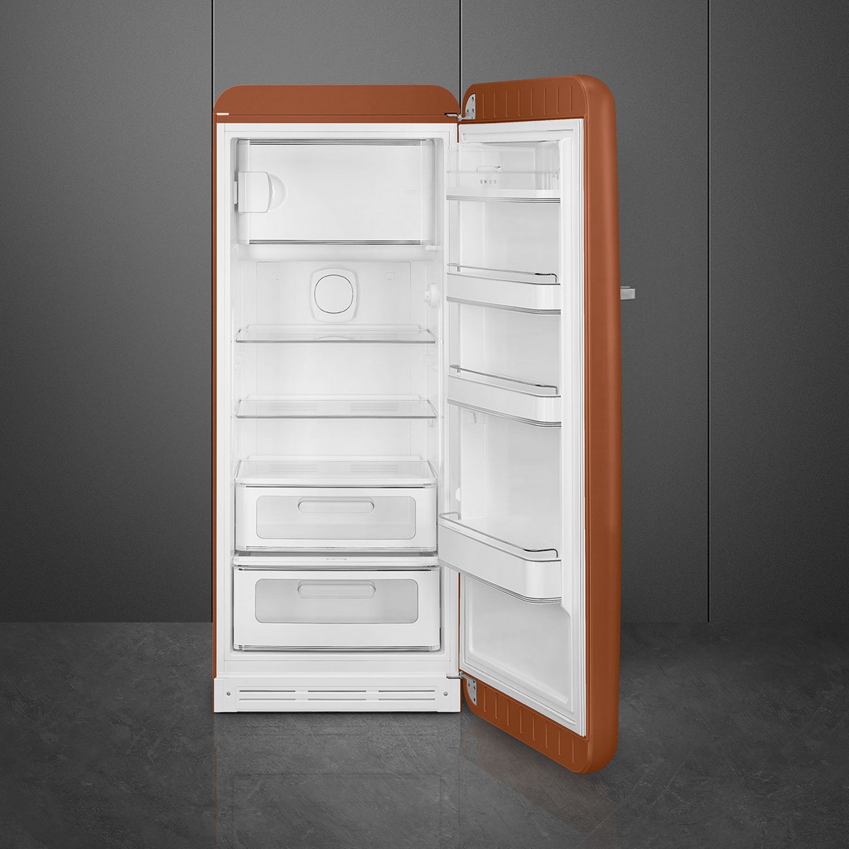 Frigorífico de 1 Porta Smeg FAB28RDRU6, Compressor Inverter, 270 Litros, com Abertura à Direita - Rust Mate Rust-4