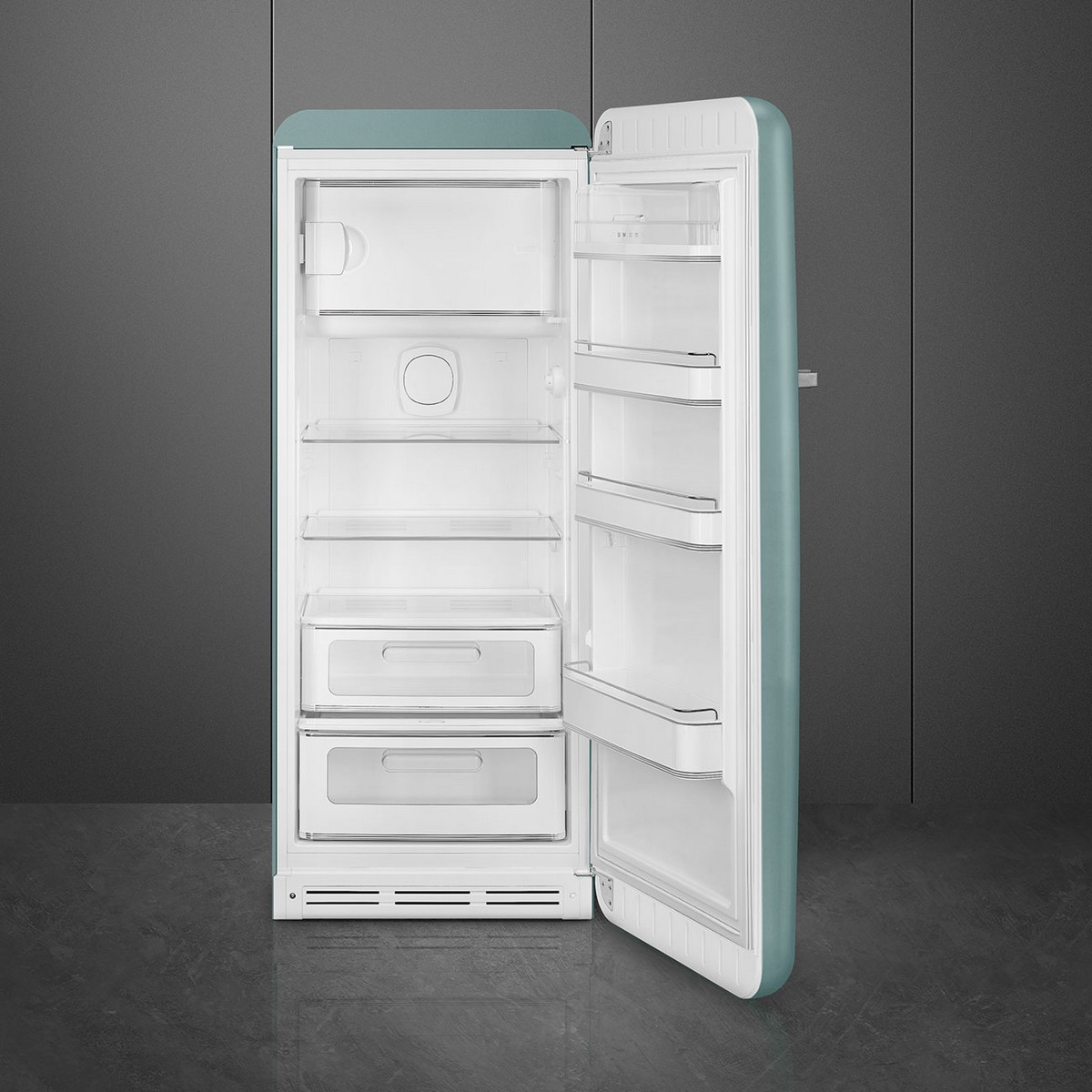 Frigorífico de 1 Porta Smeg FAB28RDEG6, Compressor Inverter, 270 Litros, com Abertura à Direita - Verde Esmeralda Verde-esmeralda-4