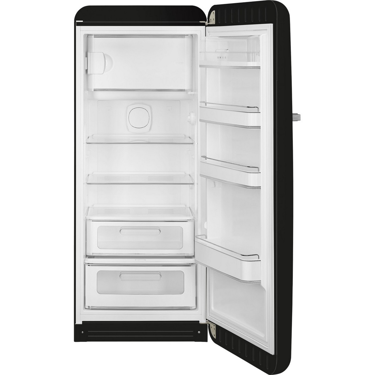 Frigorífico de 1 Porta Smeg FAB28RDBLM6, Compressor Inverter, 270 Litros, com Abertura à Direita - Preto Mate Preto mate-2