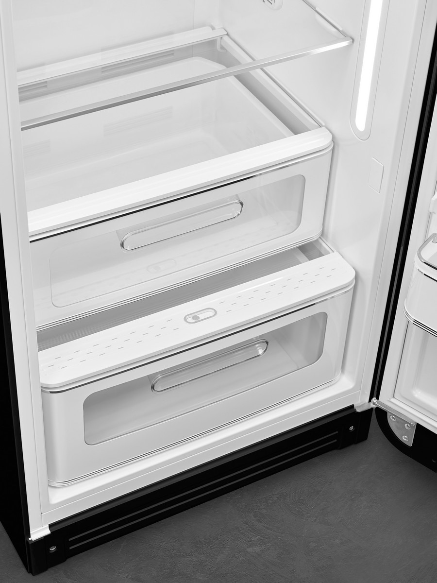 Frigorífico de 1 Porta Smeg FAB28RDBLM6, Compressor Inverter, 270 Litros, com Abertura à Direita - Preto Mate Preto mate-5