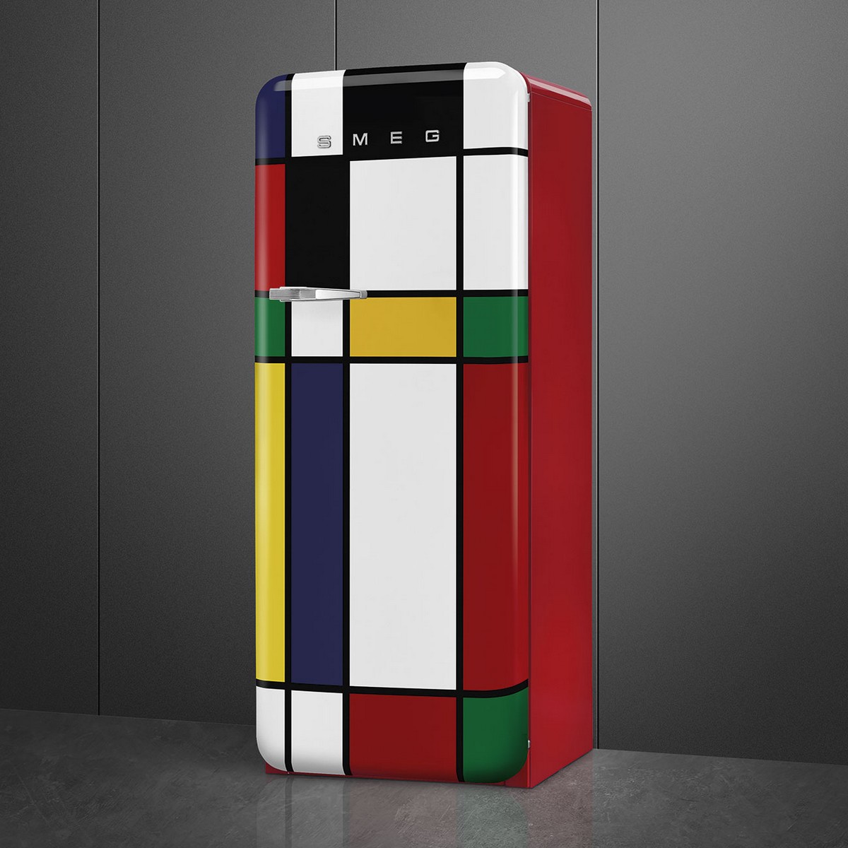Frigorífico de 1 Porta Smeg FAB28RDMC6, Compressor Inverter, 270 Litros, com Abertura à Direita - Multicor Multicolor-3