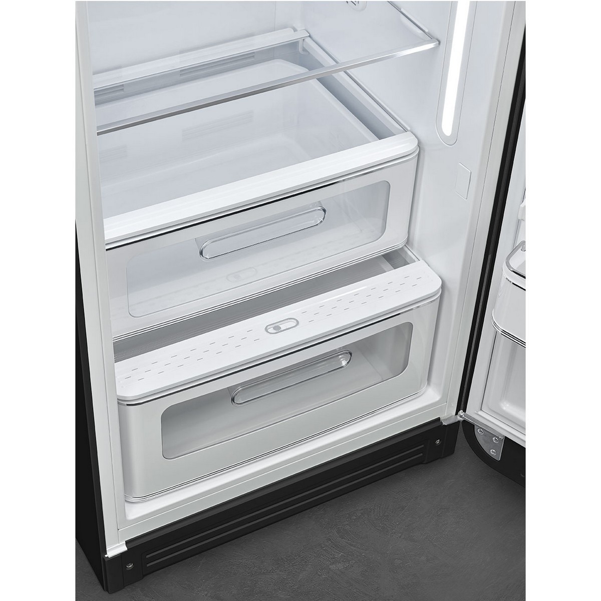 Frigorífico de 1 Porta Smeg FAB28RDBB6, Compressor Inverter, 270 Litros, com Abertura à Direita - Preto Preto-8