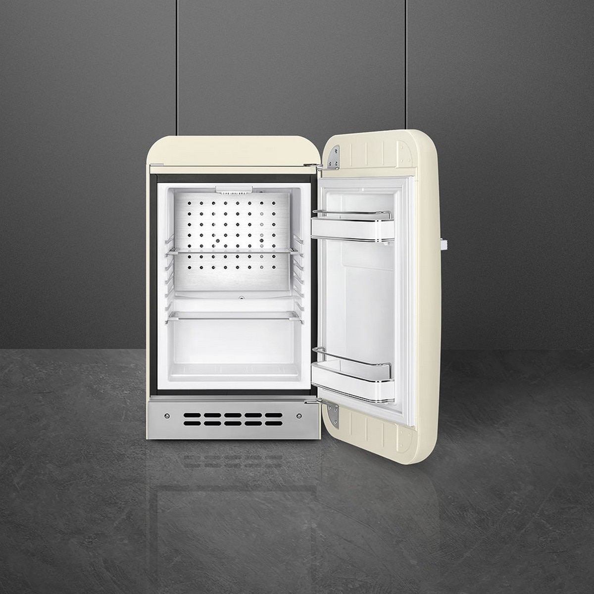 Frigorífico de 1 Porta Smeg FAB5RCR6, 34 Litros, Frio Estático, com Abertura à Direita - Creme Creme-3