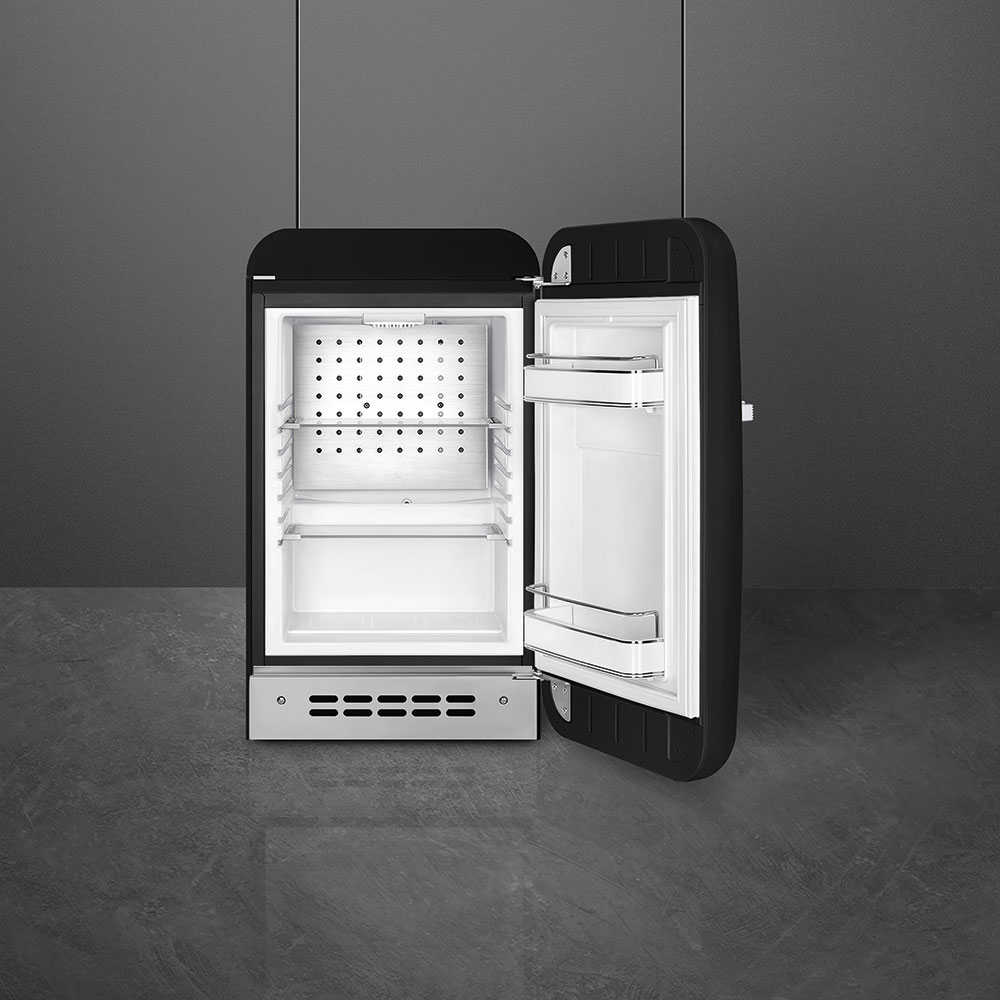 Frigorífico de 1 Porta Smeg FAB5RBL6, 34 Litros, Frio Estático, com Abertura à Direita - Preto Preto-2
