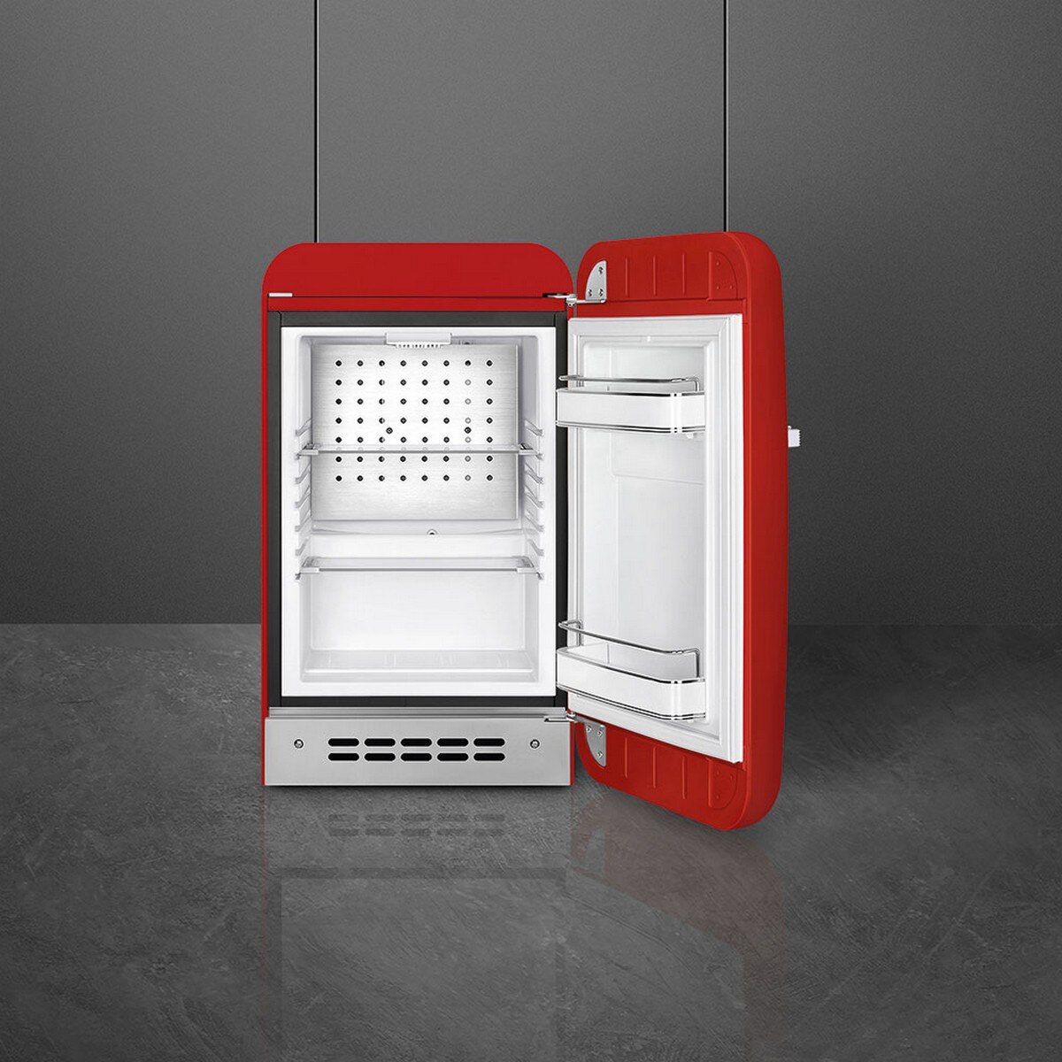 Frigorífico de 1 Porta Smeg FAB5RRD6, 34 litros, Frio Estático com Abertura à Direita - Vermelho Vermelho-2