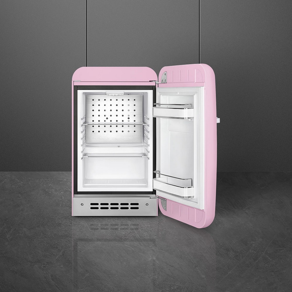 Frigorífico de 1 Porta Smeg FAB5RPK6, 34 litros, Frio Estático com Abertura à Direita - Rosa Rosa-2