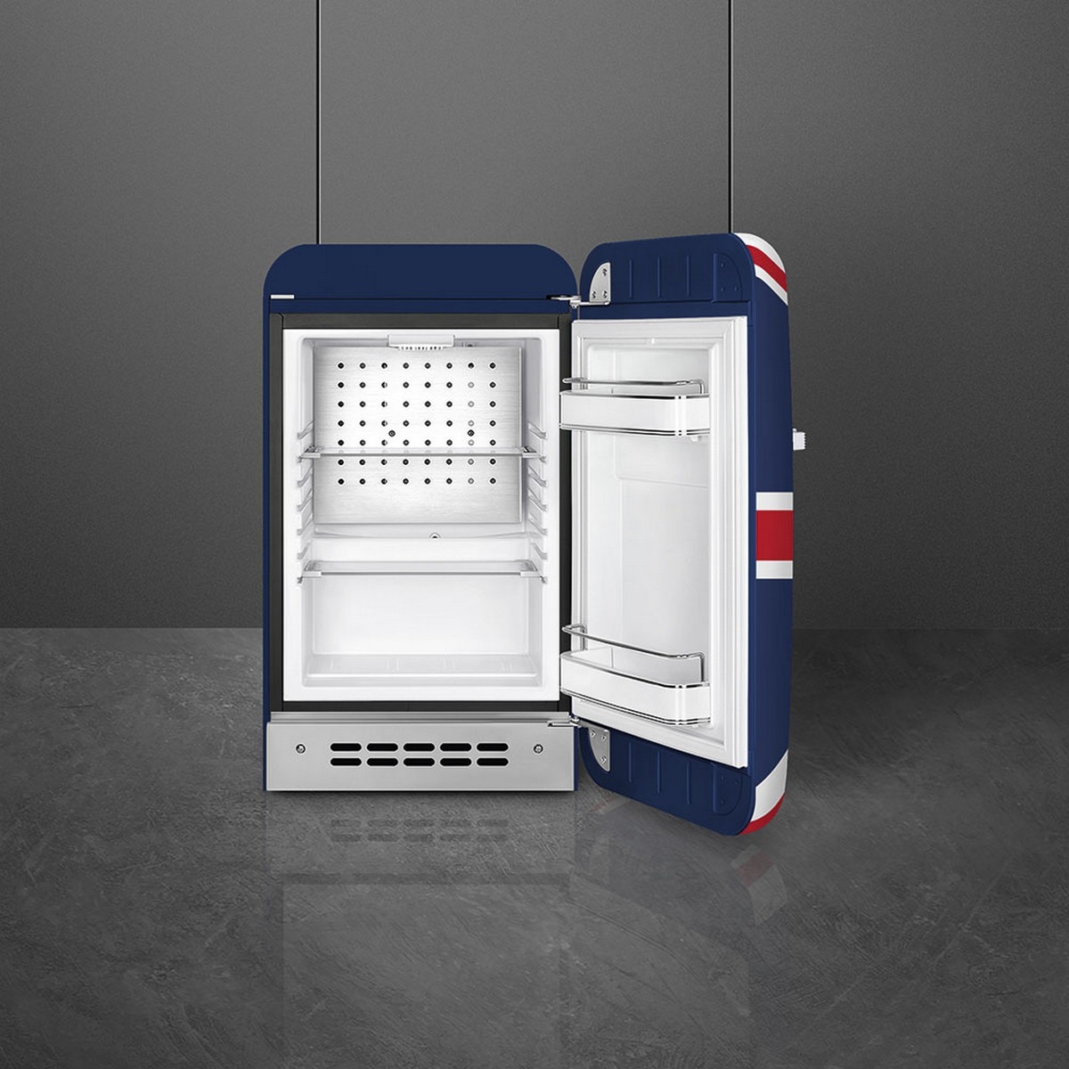 Frigorífico de 1 Porta Smeg FAB5RDUJ6, 34 litros, Frio Estático com Abertura à Direita - Union Jack Multicolor-2