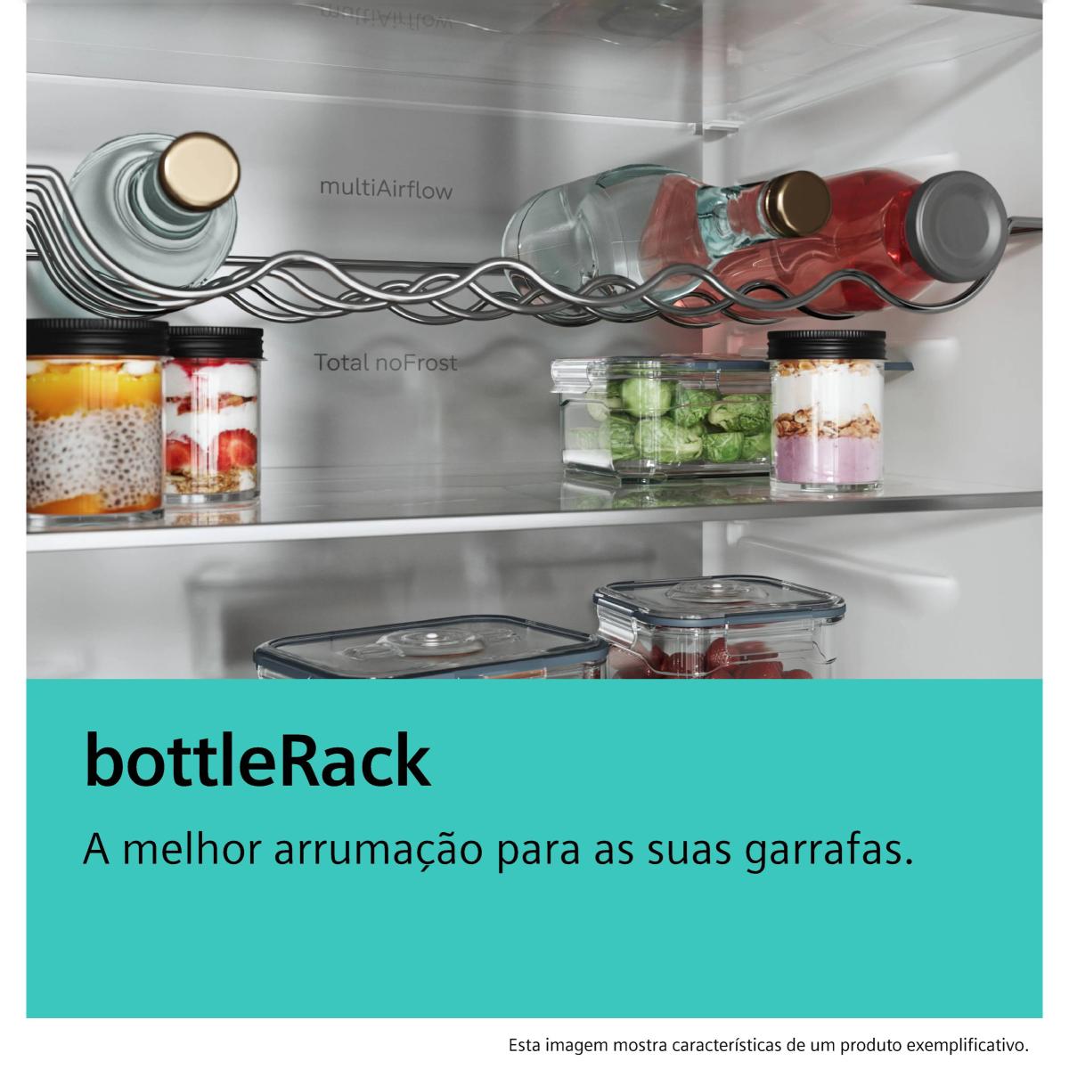 Frigorífico de 1 Porta Siemens iQ300 KS36NVICG Total noFrost com hyperFresh 0°C e de 1862 mm - Aço Mate Antidedadas Aço Antimarcas-3