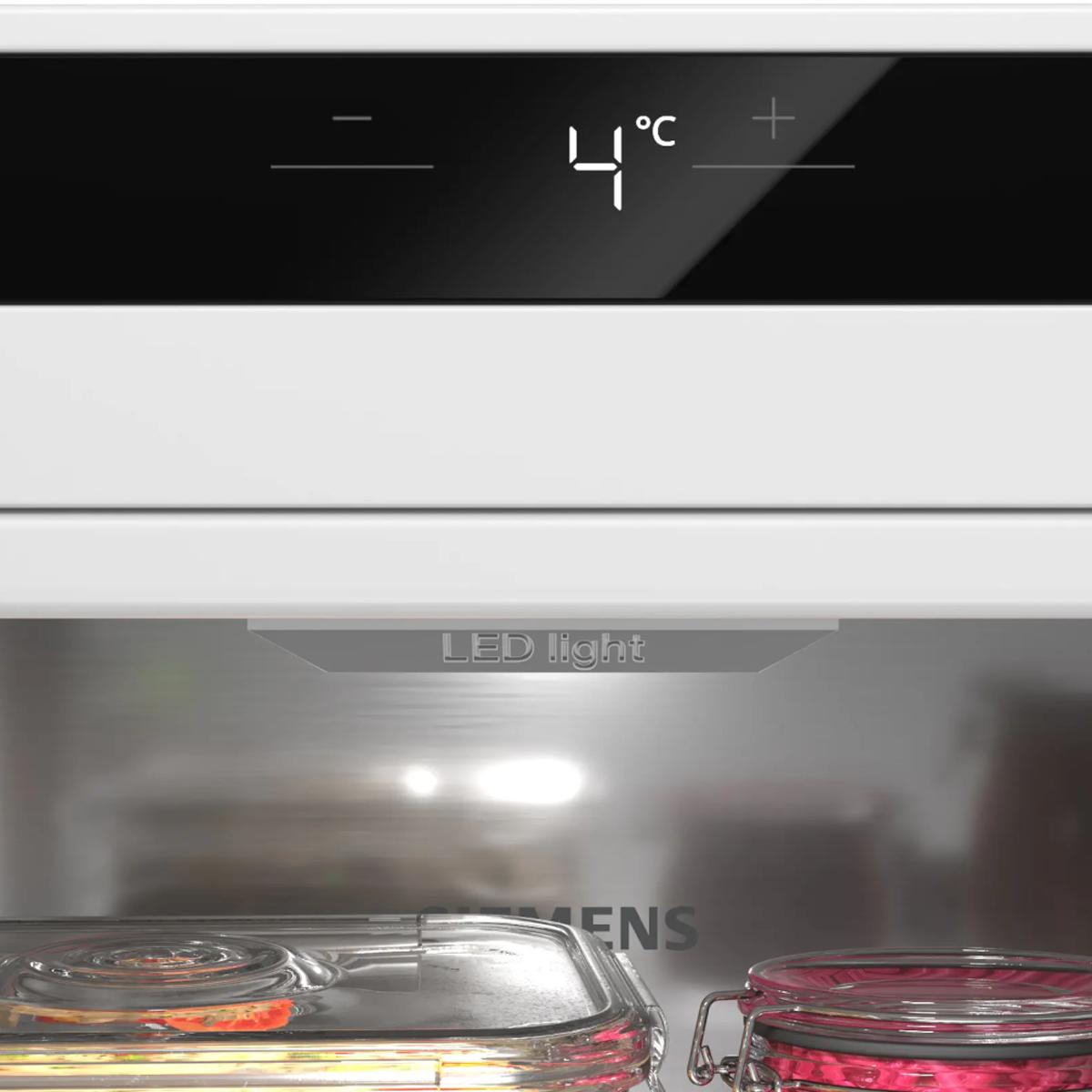 Frigorífico de 1 Porta Siemens iQ300 KS36NVICG Total noFrost com hyperFresh 0°C e de 1862 mm - Aço Mate Antidedadas Aço Antimarcas-5