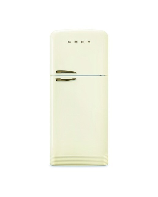 Imagem 0 de Frigorífico de 2 Portas Smeg Anni 50 FAB50RCRB5 Total No Frost com Dobradiças à Direita e de 192,1 cm - Creme Polido