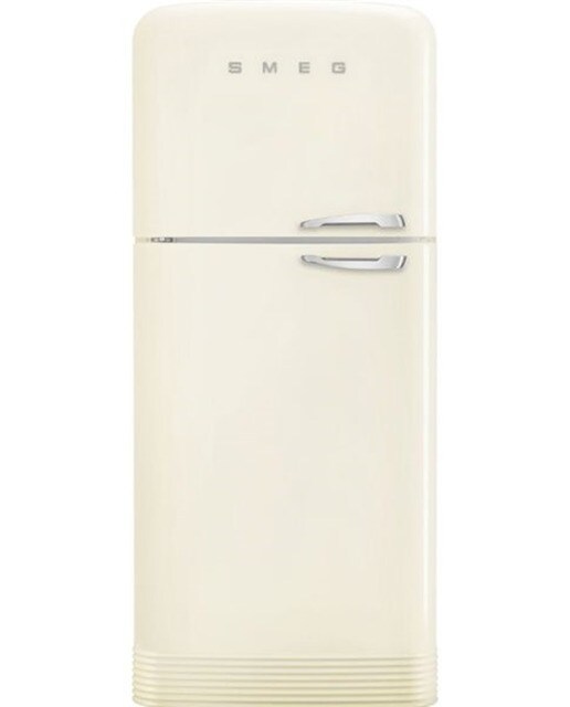 Imagem 0 de Frigorífico de 2 Portas Smeg Anni 50 FAB50LCR5 Total No Frost com Dobradiças à Esquerda e de 192,1 cm - Creme Polido