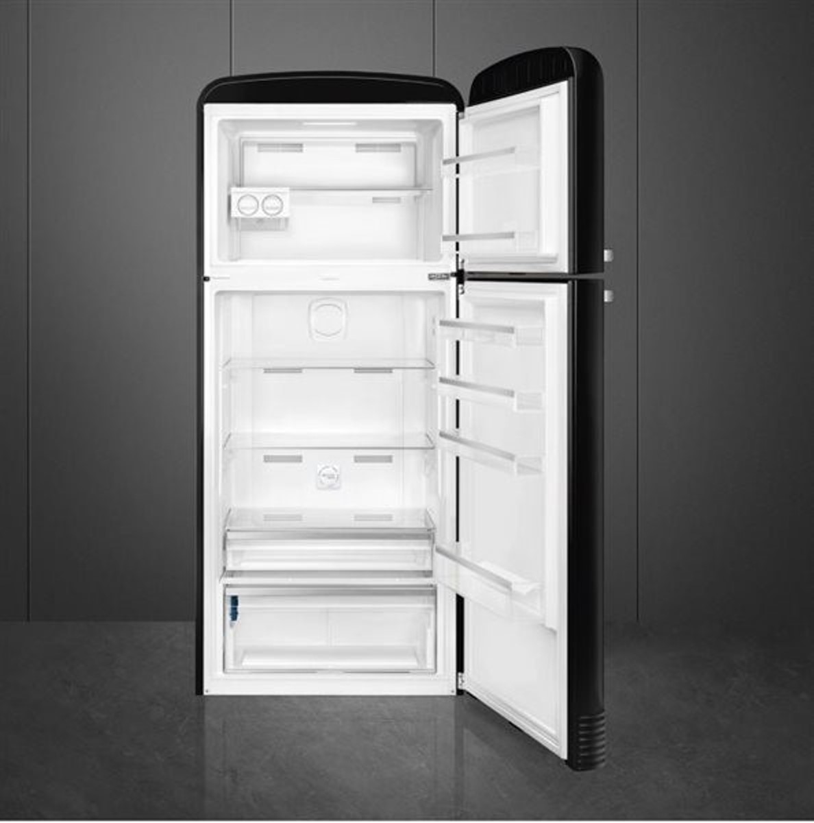 Frigorífico de 2 Portas Smeg Anni 50 FAB50LBL5 Total No Frost com Dobradiças à Esquerda e de 192,1 cm - Preto Polido Preto-2