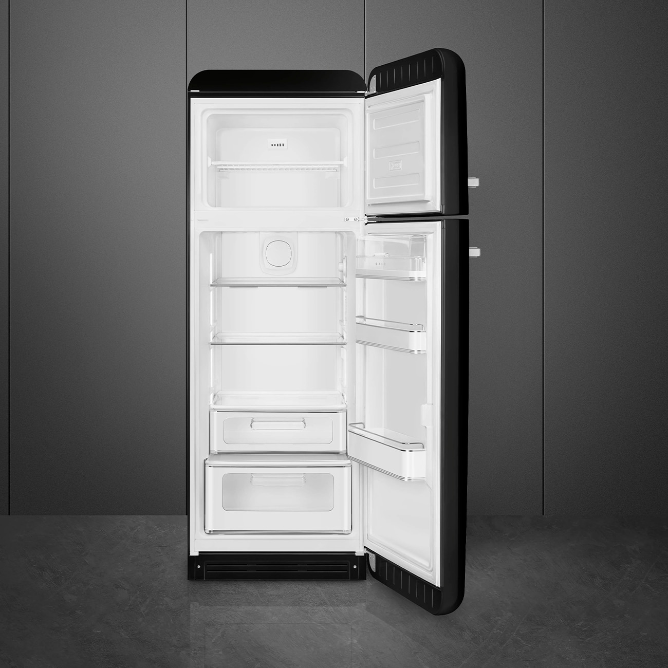Frigorífico de 2 Portas Smeg FAB30RBL6 Ventilado, 294 Litros com Abertura à Direita - Preto Preto-2