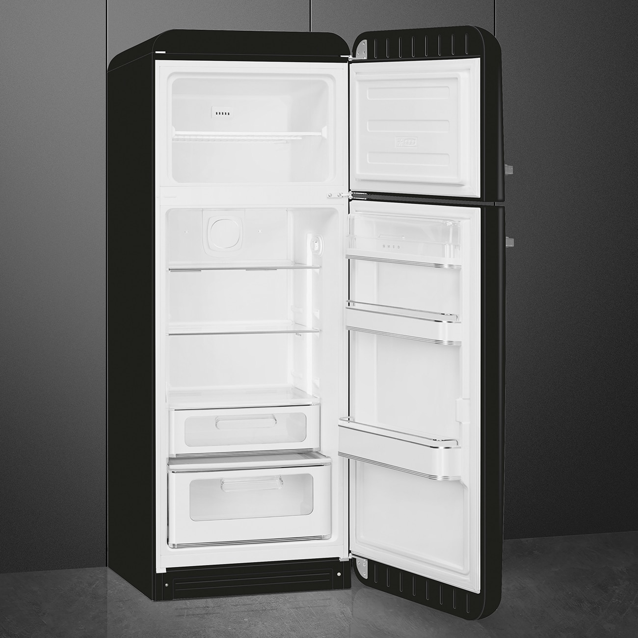 Frigorífico de 2 Portas Smeg FAB30RBL6 Ventilado, 294 Litros com Abertura à Direita - Preto Preto-4