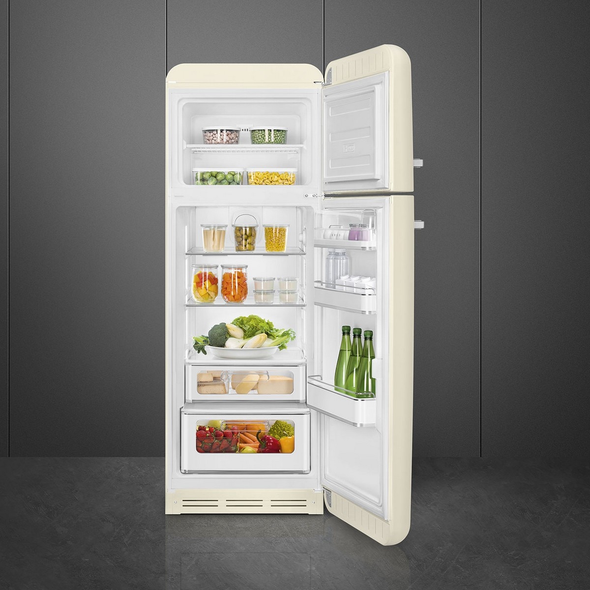 Frigorífico de 2 Portas Smeg Anni 50 FAB30RCR6 Ventilado com Abertura à Direita - Creme Creme-4