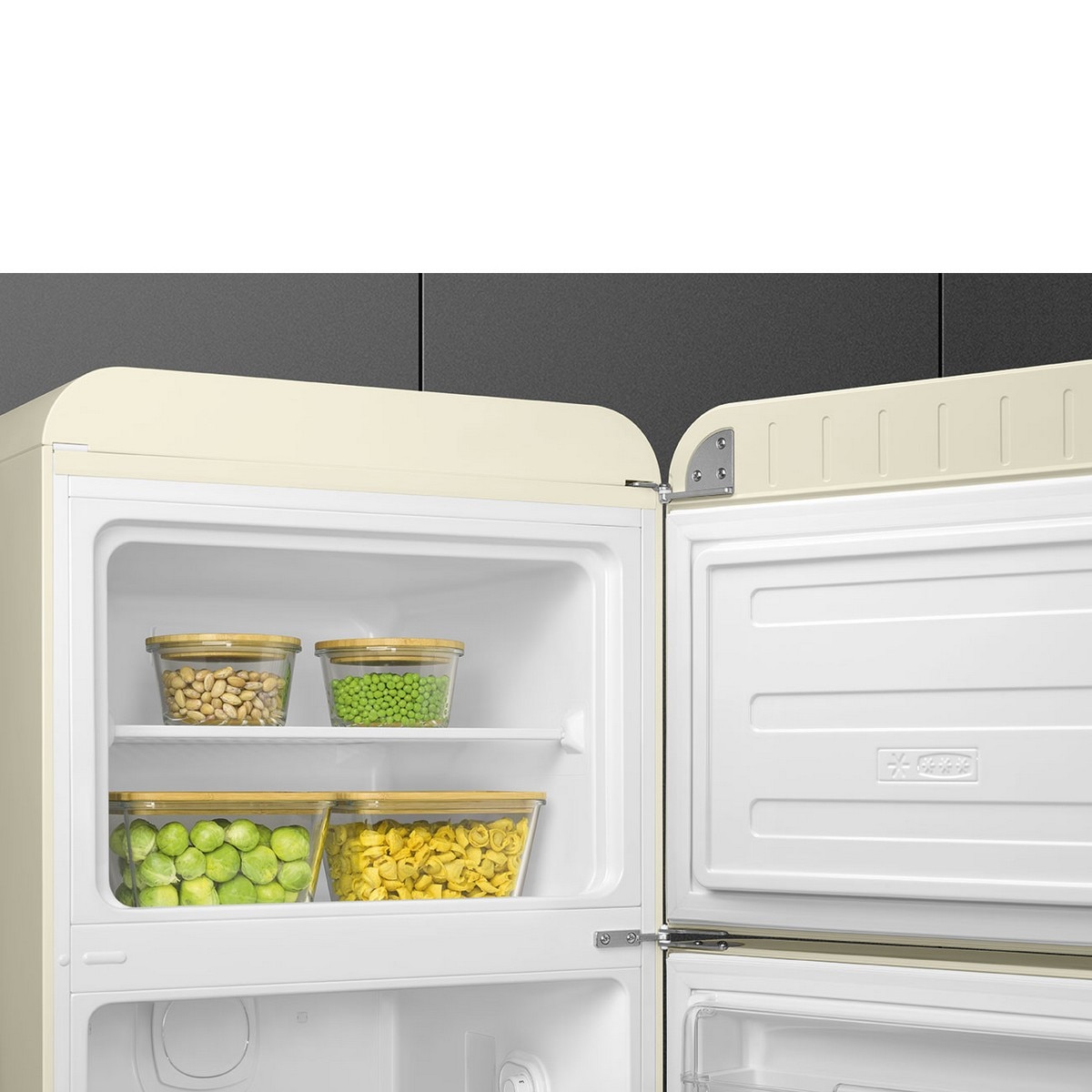Frigorífico de 2 Portas Smeg Anni 50 FAB30RCR6 Ventilado com Abertura à Direita - Creme Creme-8