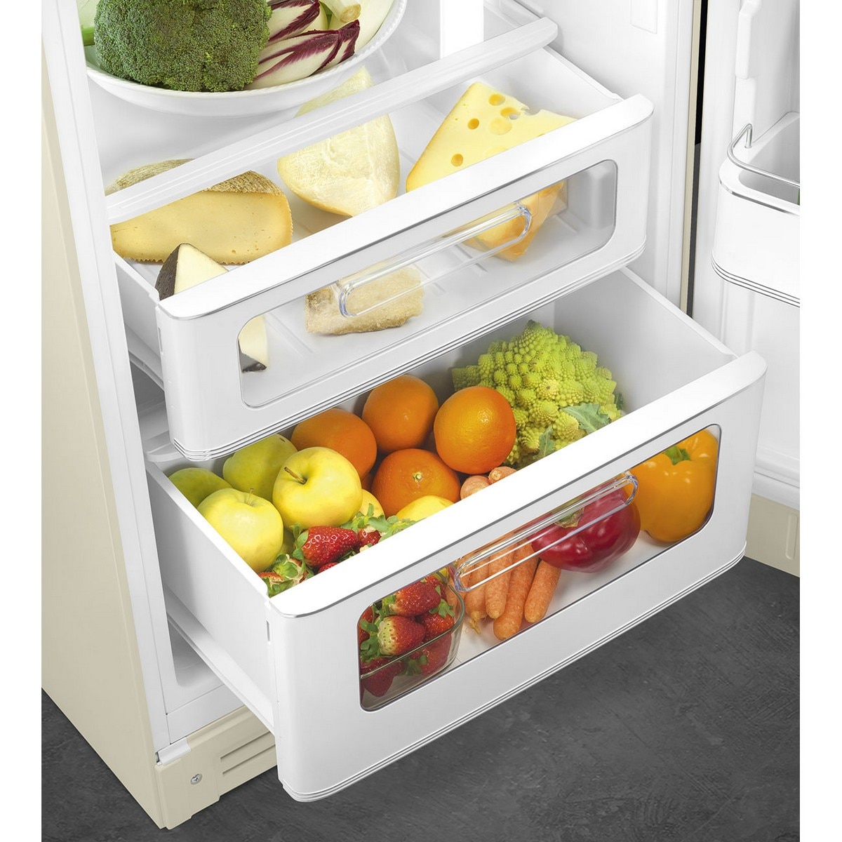 Frigorífico de 2 Portas Smeg Anni 50 FAB30RCR6 Ventilado com Abertura à Direita - Creme Creme-10