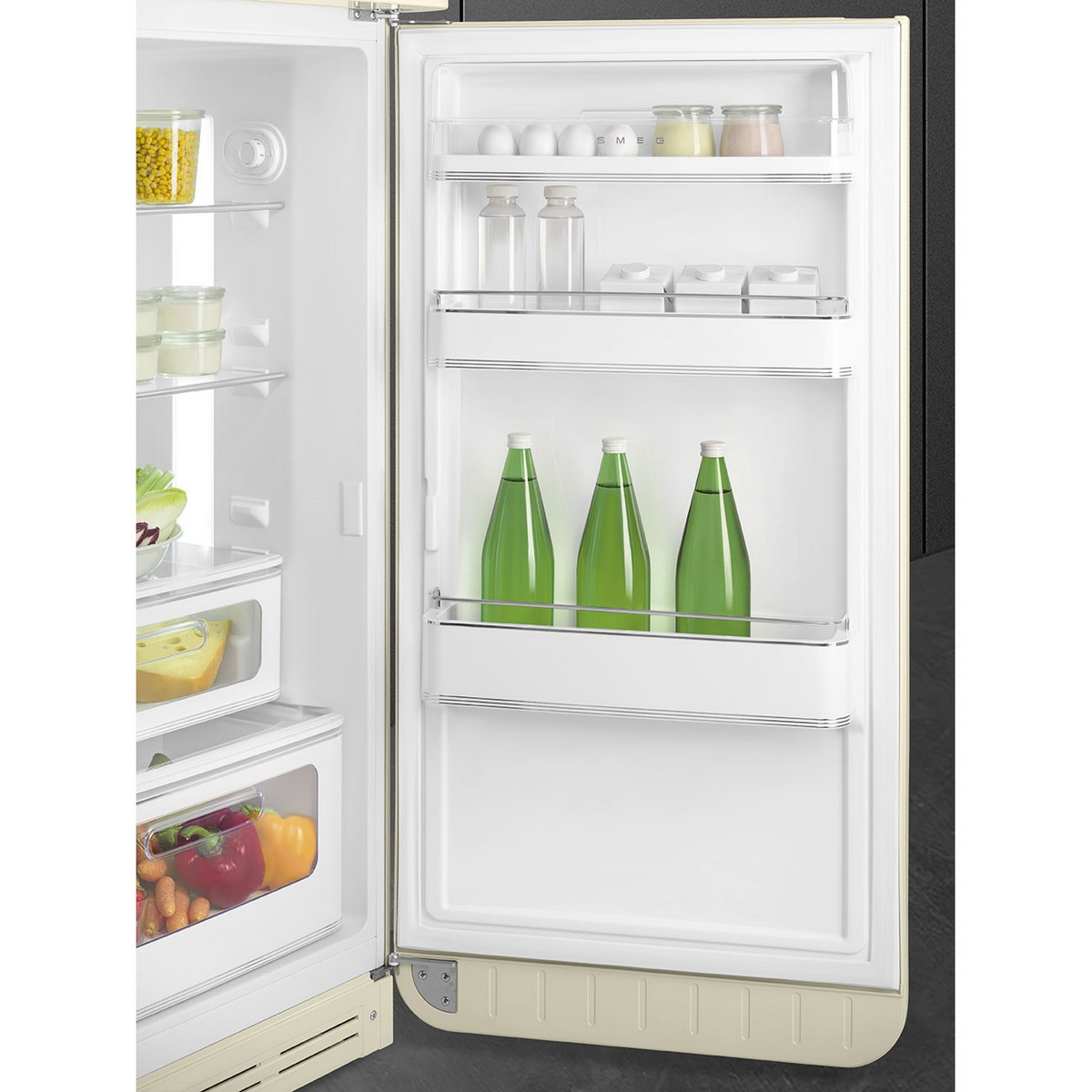 Frigorífico de 2 Portas Smeg Anni 50 FAB30RCR6 Ventilado com Abertura à Direita - Creme Creme-11