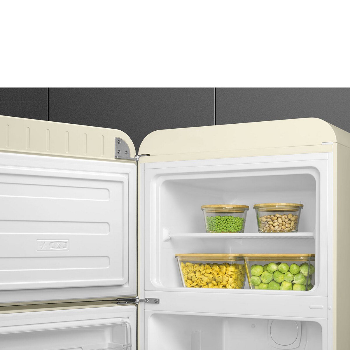 Frigorífico de 2 Portas Smeg Anni 50 FAB30LCR6 Ventilado com Abertura à Esquerda - Creme Creme-4