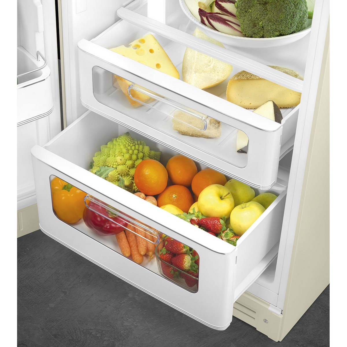 Frigorífico de 2 Portas Smeg Anni 50 FAB30LCR6 Ventilado com Abertura à Esquerda - Creme Creme-6